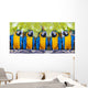 macaws sitting on log. Wall Mural