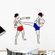 Hand Drawn Thai Martial Wall Decal
