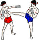 Hand Drawn Thai Martial Wall Decal