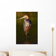 Goliath Heron (Ardea goliath) Fishing at sunset Wall Mural