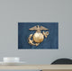 United States Marine Corps Insignia in Gold Wall Mural