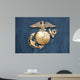 United States Marine Corps Insignia in Gold Wall Mural