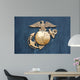 United States Marine Corps Insignia in Gold Wall Mural