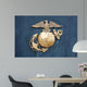 United States Marine Corps Insignia in Gold Wall Mural