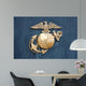 United States Marine Corps Insignia in Gold Wall Mural