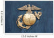 United States Marine Corps Insignia in Gold Wall Mural
