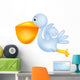 Pelican Cartoon Wall Decal