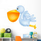 Pelican Cartoon Wall Decal