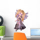 Toon Fairy Princess in Purple Dress Wall Decal