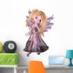 Toon Fairy Princess in Purple Dress Wall Decal