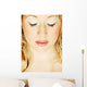 A Lady With Eyes Closed Wall Mural