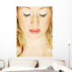 A Lady With Eyes Closed Wall Mural