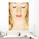 A Lady With Eyes Closed Wall Mural