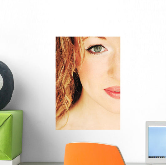 Half The Face Of A Lady Wall Mural