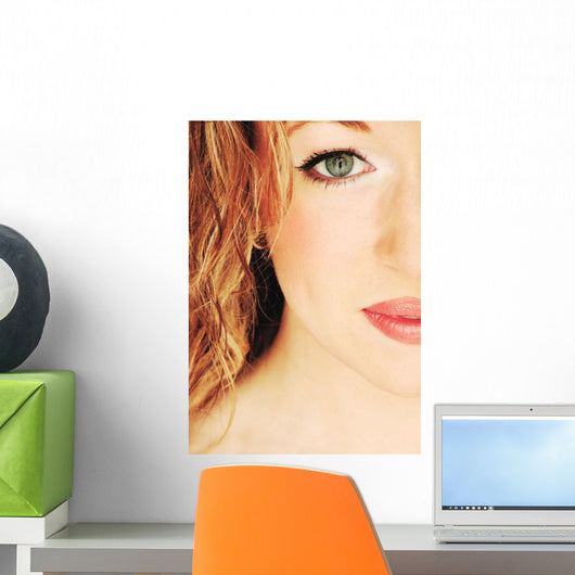 Half The Face Of A Lady Wall Mural