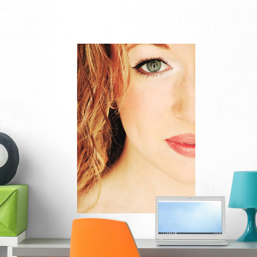 Half The Face Of A Lady Wall Mural