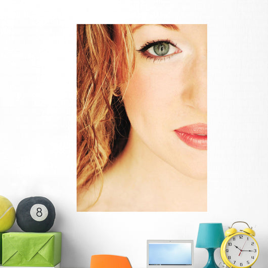 Half The Face Of A Lady Wall Mural