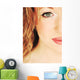 Half The Face Of A Lady Wall Mural
