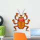 scary cartoon cockroach Wall Decal