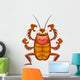 scary cartoon cockroach Wall Decal