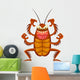 scary cartoon cockroach Wall Decal