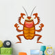 scary cartoon cockroach Wall Decal