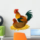 chicken illustration Wall Mural