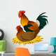 chicken illustration Wall Mural
