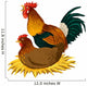 chicken illustration Wall Mural