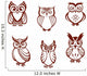Set Cartoon Owls