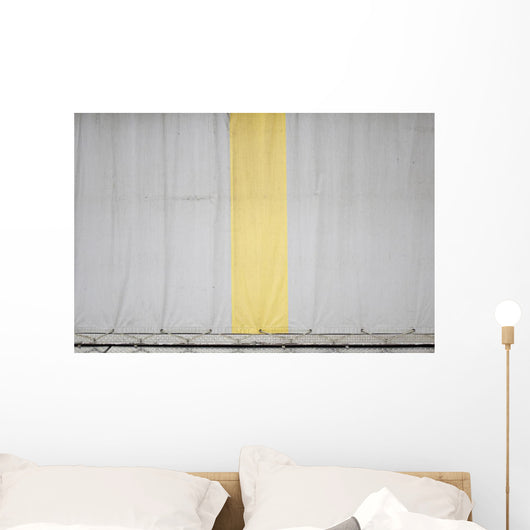 White and Yellow Curtain