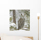Long Eared Owl in Snowfall Wall Mural