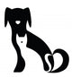 Funny Dog and Cat Silhouettes Composition Wall Decal