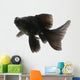 Black Goldfish White Wall Mural