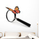 Butterfly with Magnifying Glass Wall Decal
