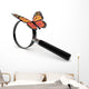 Butterfly with Magnifying Glass Wall Decal