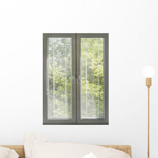 Closed Blinds Wall Mural