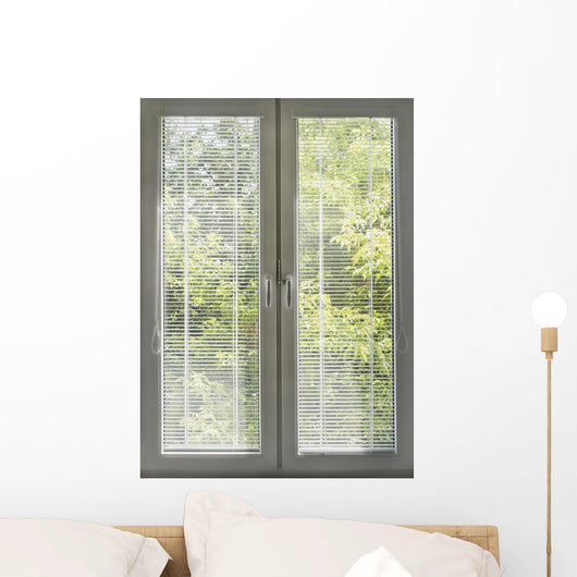 Closed Blinds Wall Mural