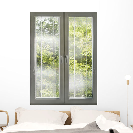 Closed Blinds Wall Mural