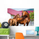 Mare and Foal Standing Wall Mural