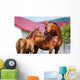 Mare and Foal Standing Wall Mural
