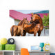 Mare and Foal Standing Wall Mural