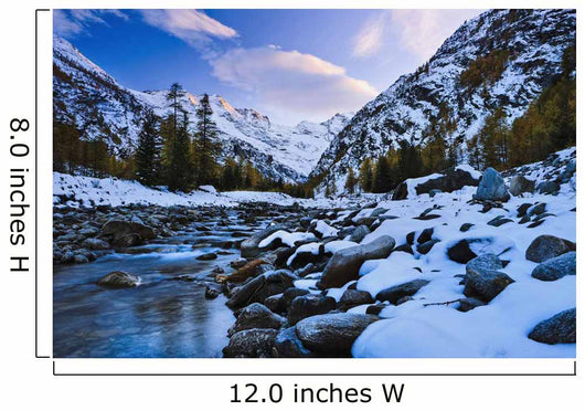 Valnontey torrent, Gran Paradiso National Park Wall Mural