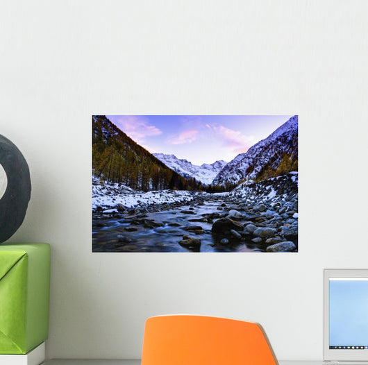 Valnontey torrent, Gran Paradiso National Park Wall Mural
