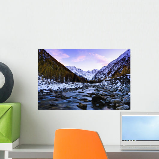 Valnontey torrent, Gran Paradiso National Park Wall Mural