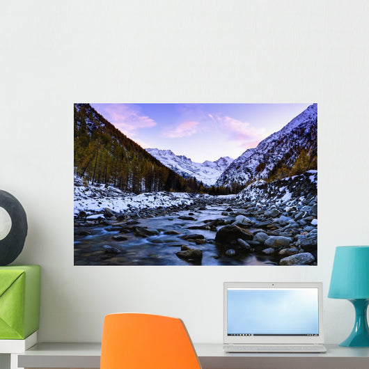 Valnontey torrent, Gran Paradiso National Park Wall Mural