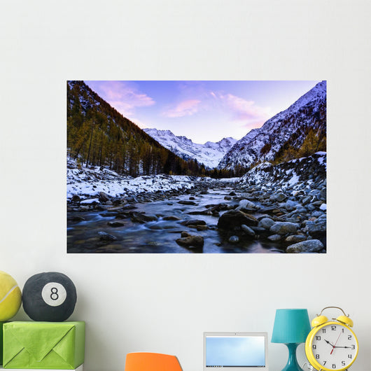 Valnontey torrent, Gran Paradiso National Park Wall Mural