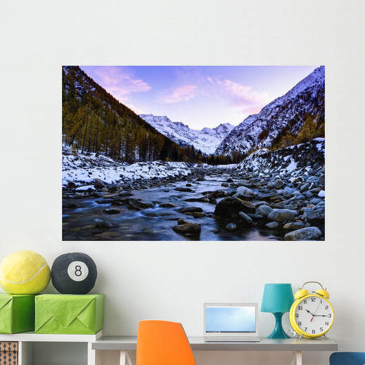 Valnontey torrent, Gran Paradiso National Park Wall Mural