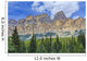 Castle Mountain and coniferous trees, Banff National Park Wall Mural