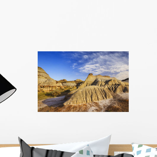 Badlands landscape, Dinosaur Provincial Park Wall Mural